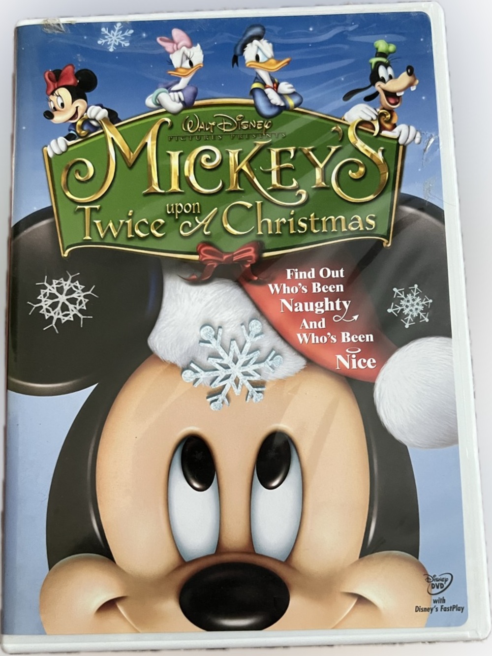 🔴Vintage Walt Disney Mickey's Twice Upon a Christmas DVD Holiday